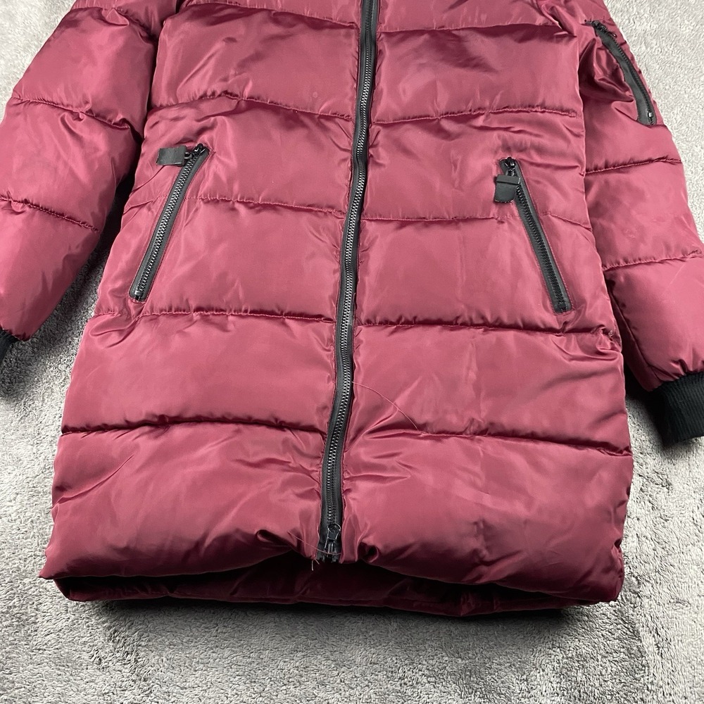 Yachu Disney Puffy Jacket Hood Womens Small Red Long Sleeve - Picture 2 of 16